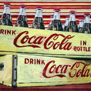 Coca Cola in Bottles: Plaid Columns
