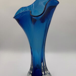 Copper Blue Free Form Vase: Tim Lotton