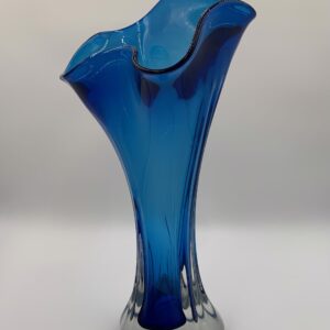 Copper Blue Free Form Vase, 2024: Tim Lotton