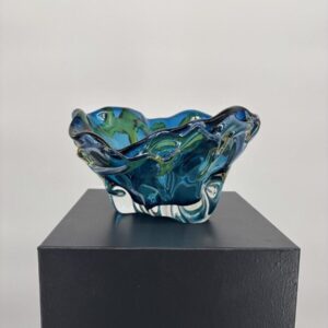 Cobalt Blue Free Form with Gold Aurene Draping: Tim Lotton
