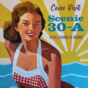 Come Visit Scenic 30-A: Plaid Columns