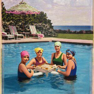 Mahjong With a View: Plaid Columns